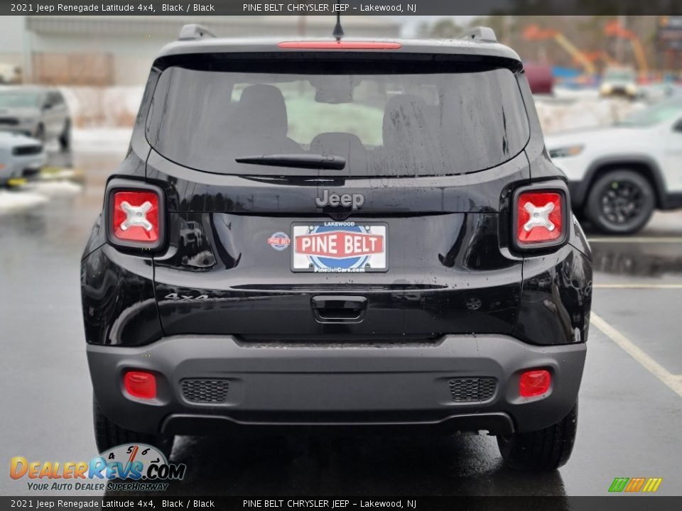 2021 Jeep Renegade Latitude 4x4 Black / Black Photo #5