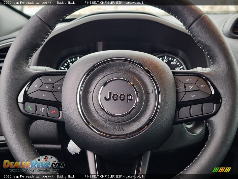 2021 Jeep Renegade Latitude 4x4 Black / Black Photo #8