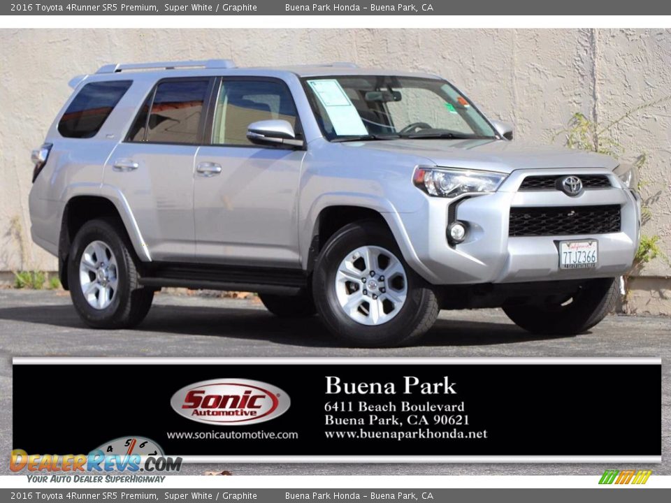 2016 Toyota 4Runner SR5 Premium Super White / Graphite Photo #1