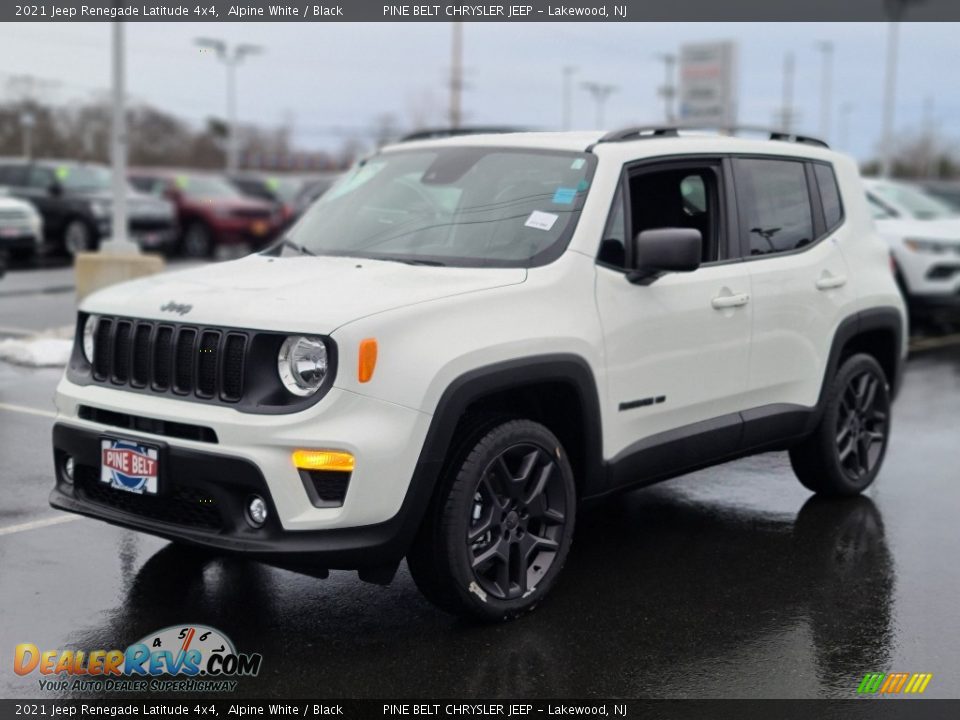 2021 Jeep Renegade Latitude 4x4 Alpine White / Black Photo #1