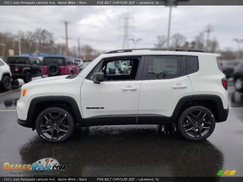 2021 Jeep Renegade Latitude 4x4 Alpine White / Black Photo #3