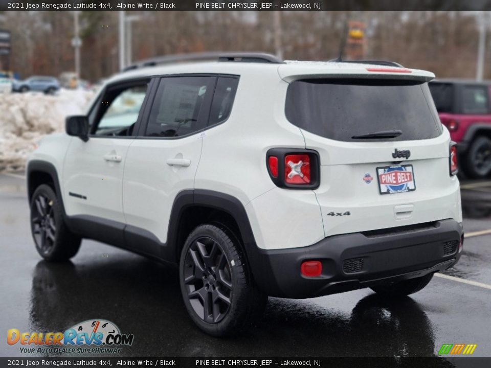 2021 Jeep Renegade Latitude 4x4 Alpine White / Black Photo #4