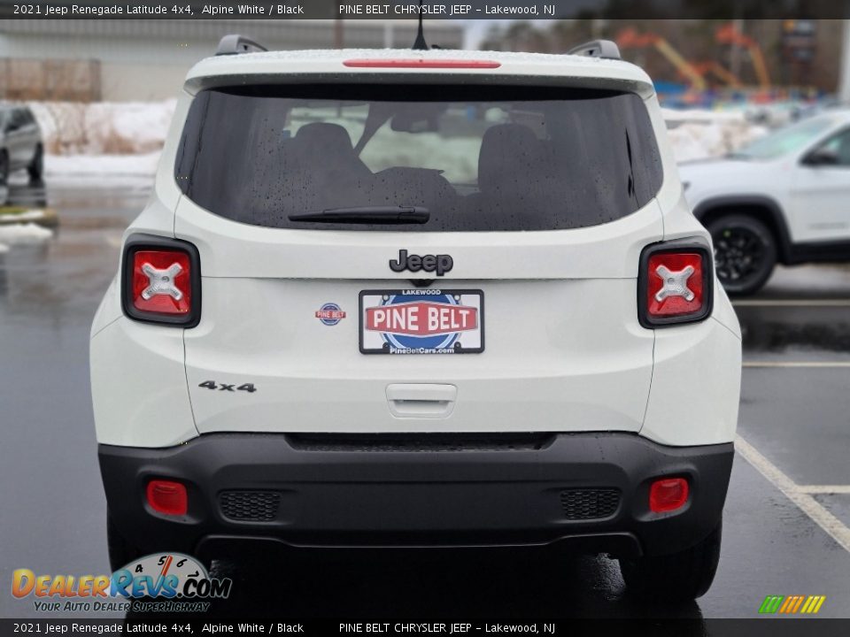 2021 Jeep Renegade Latitude 4x4 Alpine White / Black Photo #5