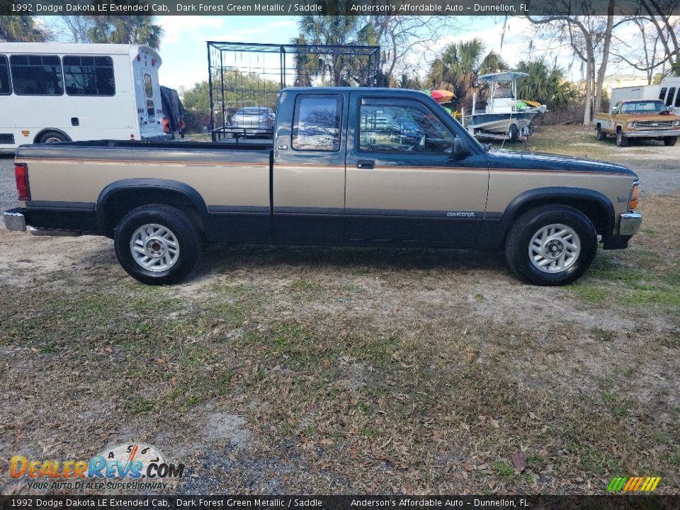 Dark Forest Green Metallic 1992 Dodge Dakota LE Extended Cab Photo #2