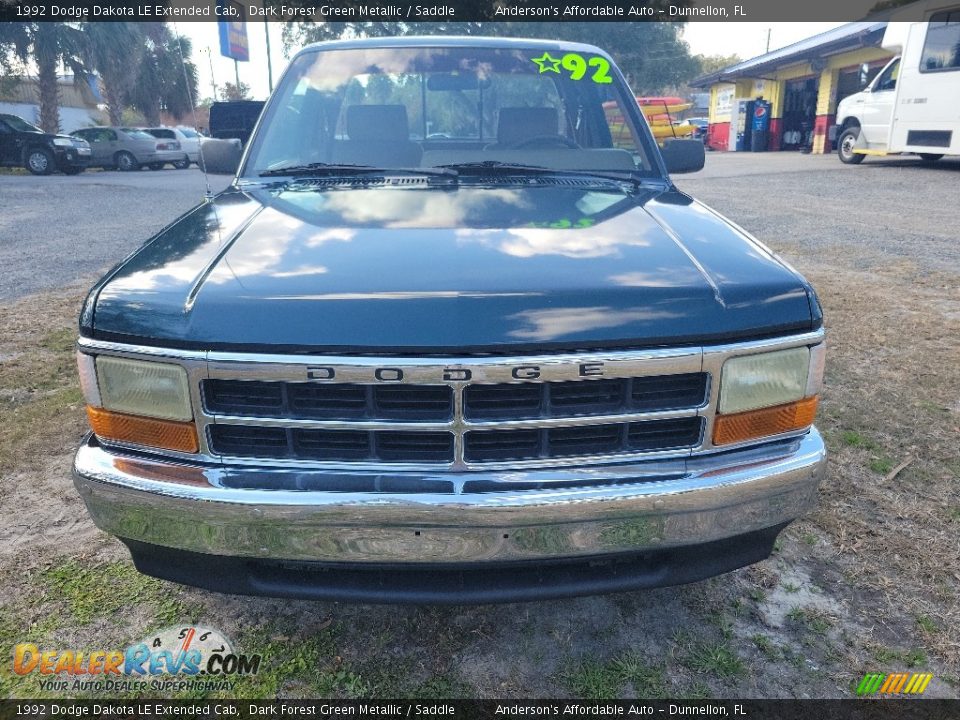 Dark Forest Green Metallic 1992 Dodge Dakota LE Extended Cab Photo #8