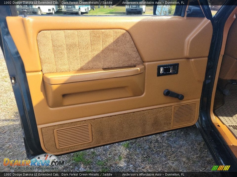 Door Panel of 1992 Dodge Dakota LE Extended Cab Photo #12