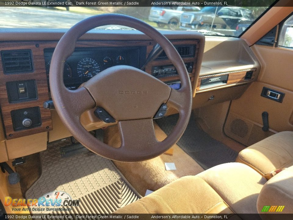 Saddle Interior - 1992 Dodge Dakota LE Extended Cab Photo #15