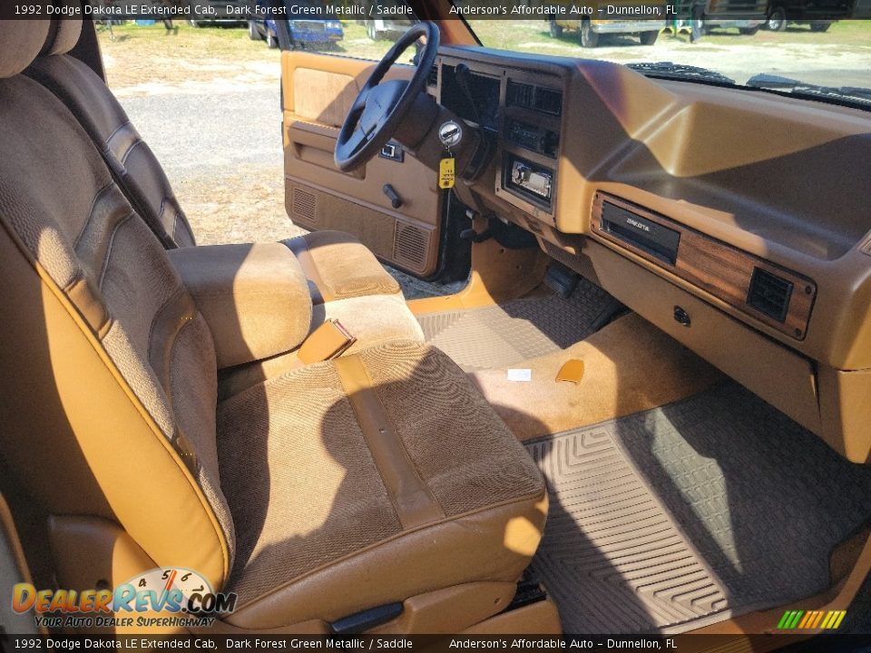 Front Seat of 1992 Dodge Dakota LE Extended Cab Photo #16