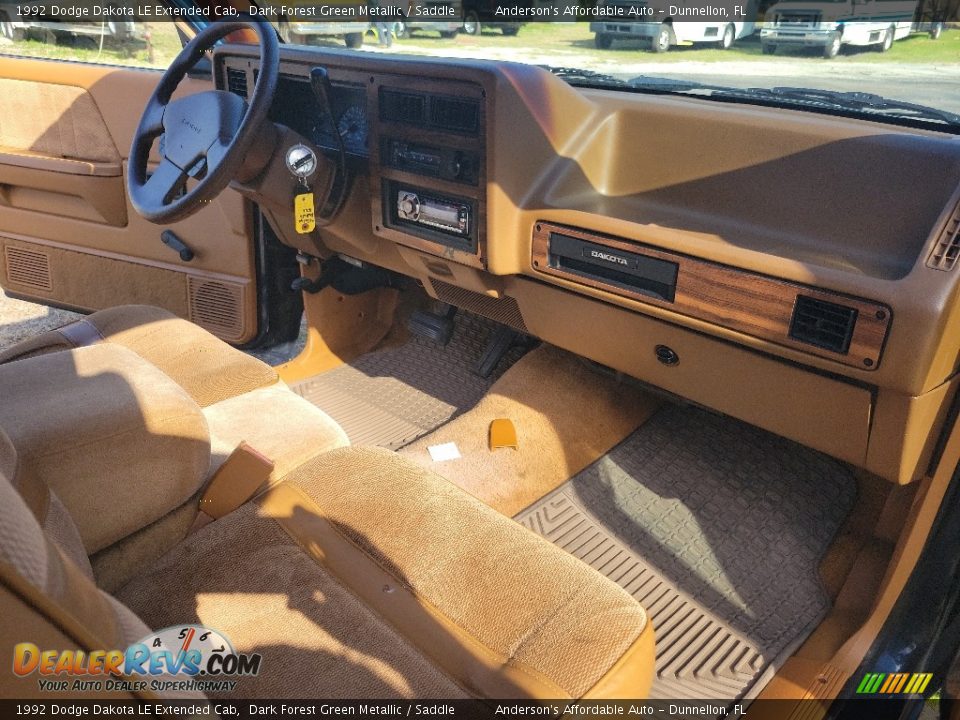 Saddle Interior - 1992 Dodge Dakota LE Extended Cab Photo #17