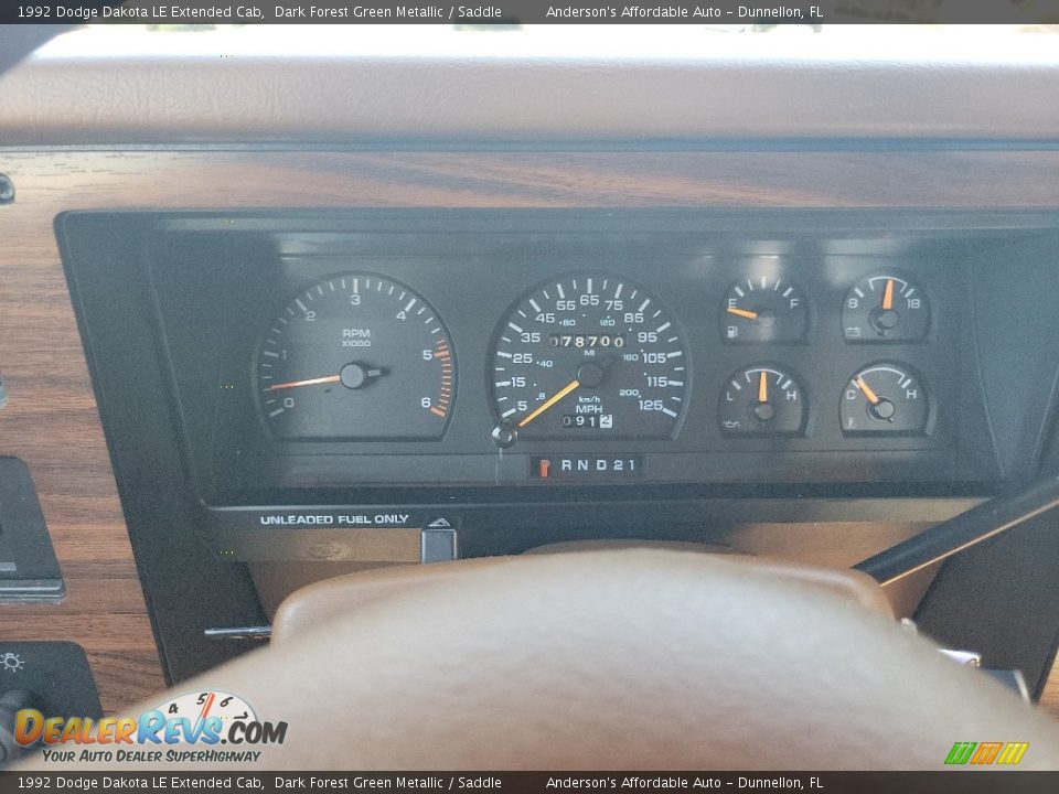 1992 Dodge Dakota LE Extended Cab Gauges Photo #19