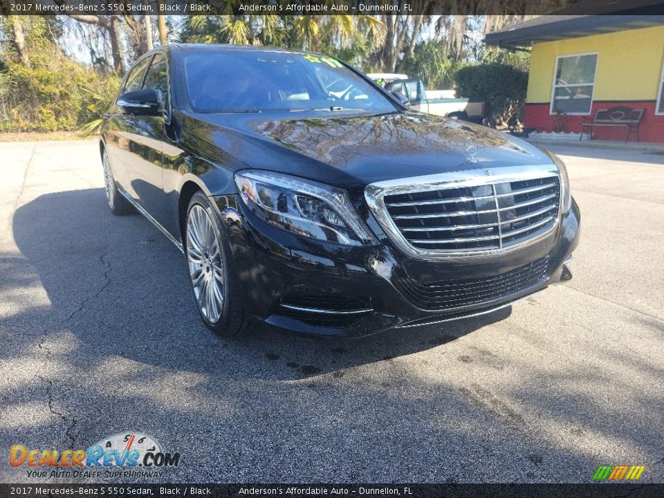 2017 Mercedes-Benz S 550 Sedan Black / Black Photo #1