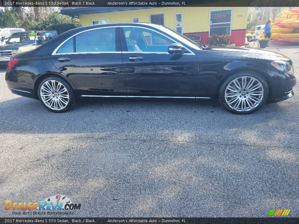 2017 Mercedes-Benz S 550 Sedan Black / Black Photo #2