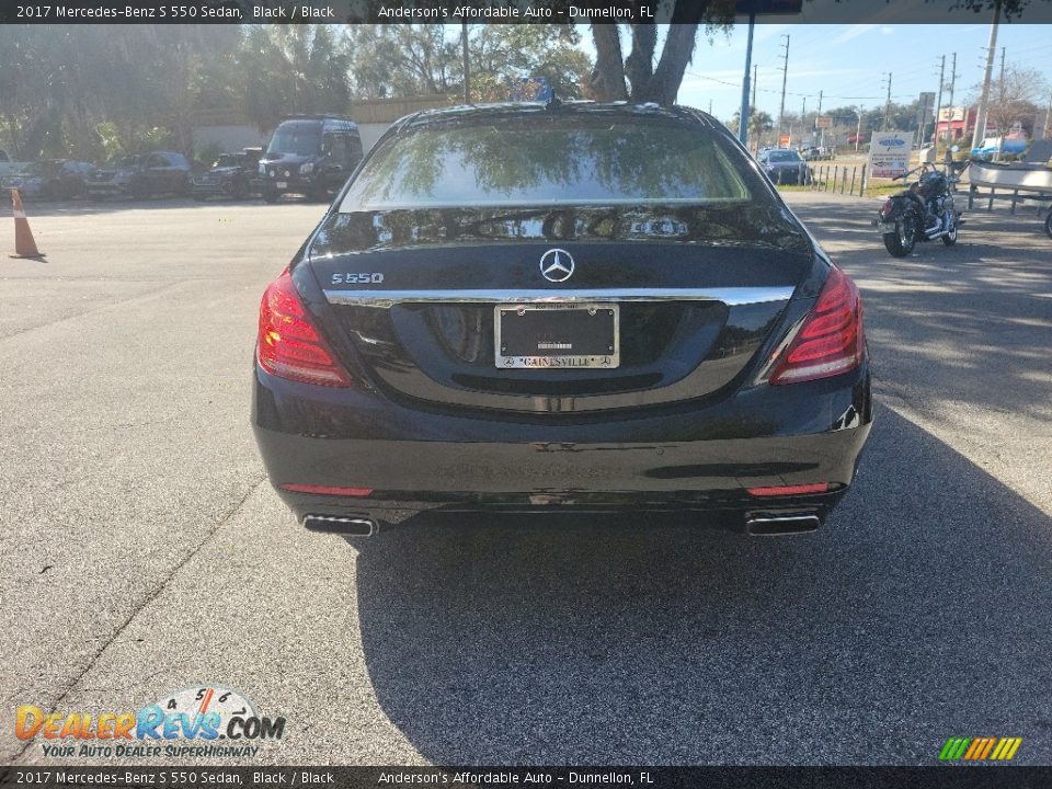 2017 Mercedes-Benz S 550 Sedan Black / Black Photo #4