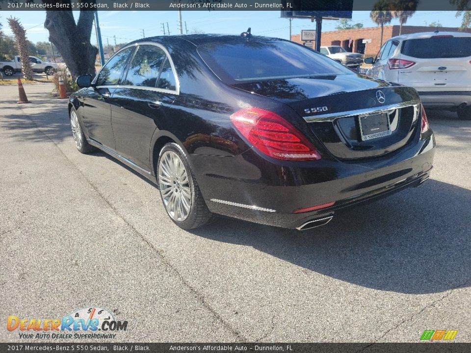 2017 Mercedes-Benz S 550 Sedan Black / Black Photo #5