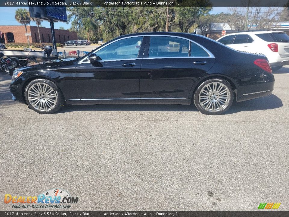 2017 Mercedes-Benz S 550 Sedan Black / Black Photo #6