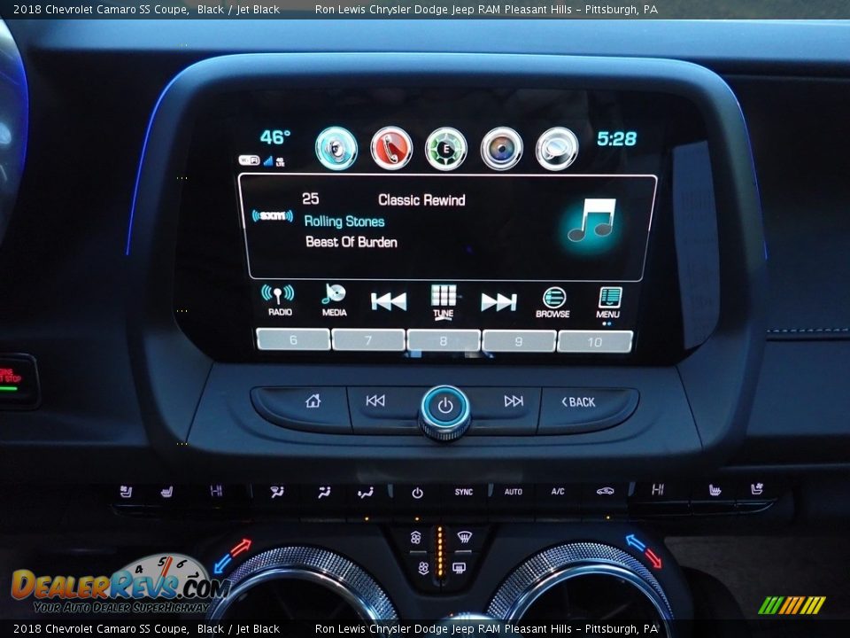 2018 Chevrolet Camaro SS Coupe Black / Jet Black Photo #19