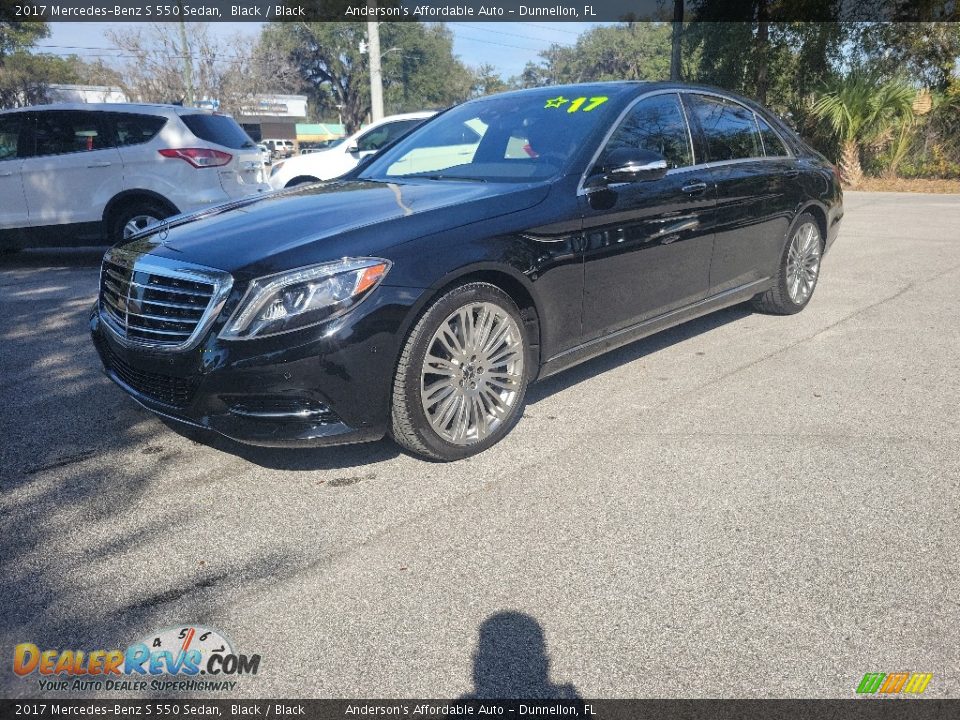 2017 Mercedes-Benz S 550 Sedan Black / Black Photo #7