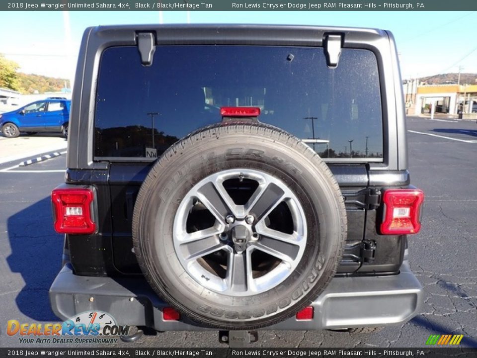 2018 Jeep Wrangler Unlimited Sahara 4x4 Black / Black/Heritage Tan Photo #3