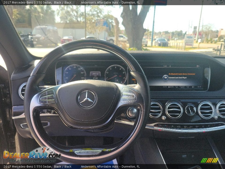 2017 Mercedes-Benz S 550 Sedan Black / Black Photo #15