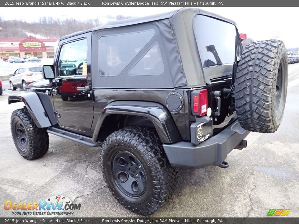 2015 Jeep Wrangler Sahara 4x4 Black / Black Photo #3