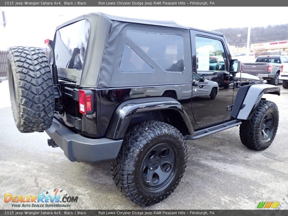 2015 Jeep Wrangler Sahara 4x4 Black / Black Photo #6