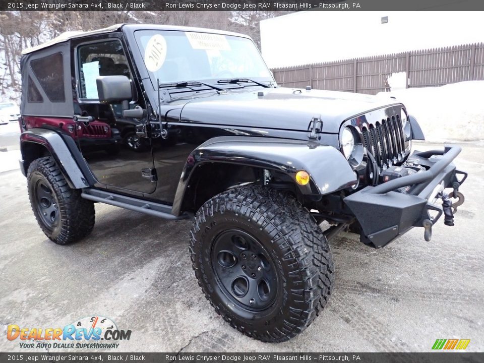 2015 Jeep Wrangler Sahara 4x4 Black / Black Photo #8