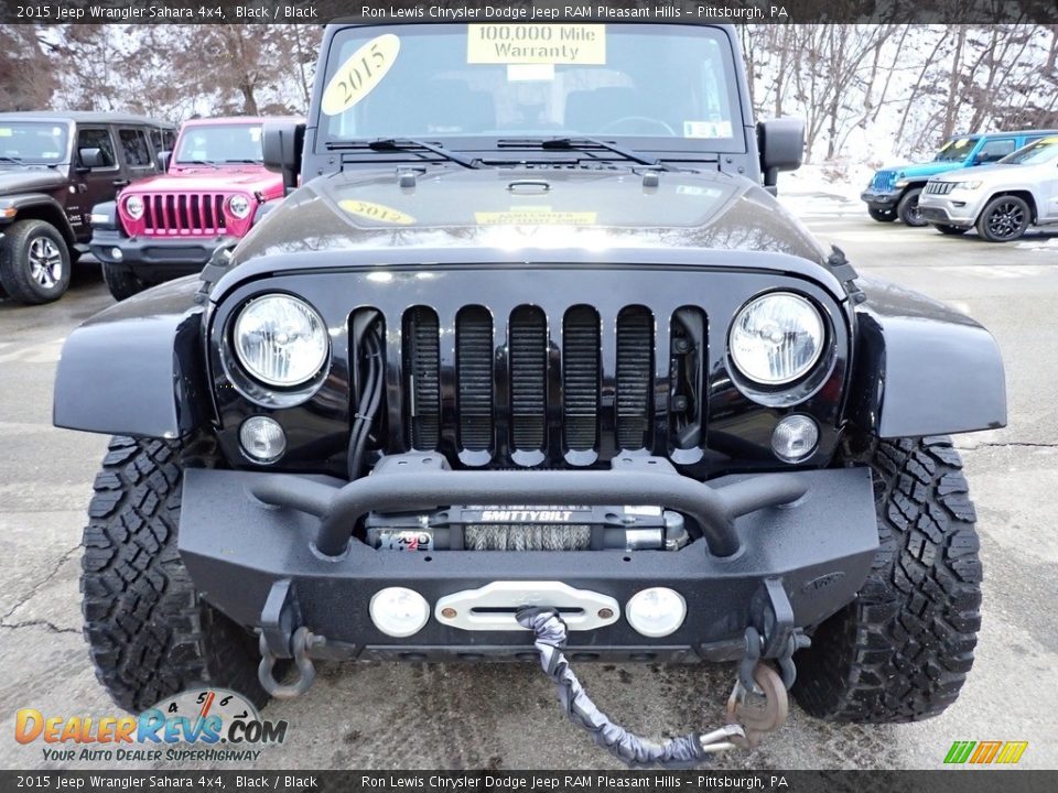 2015 Jeep Wrangler Sahara 4x4 Black / Black Photo #9