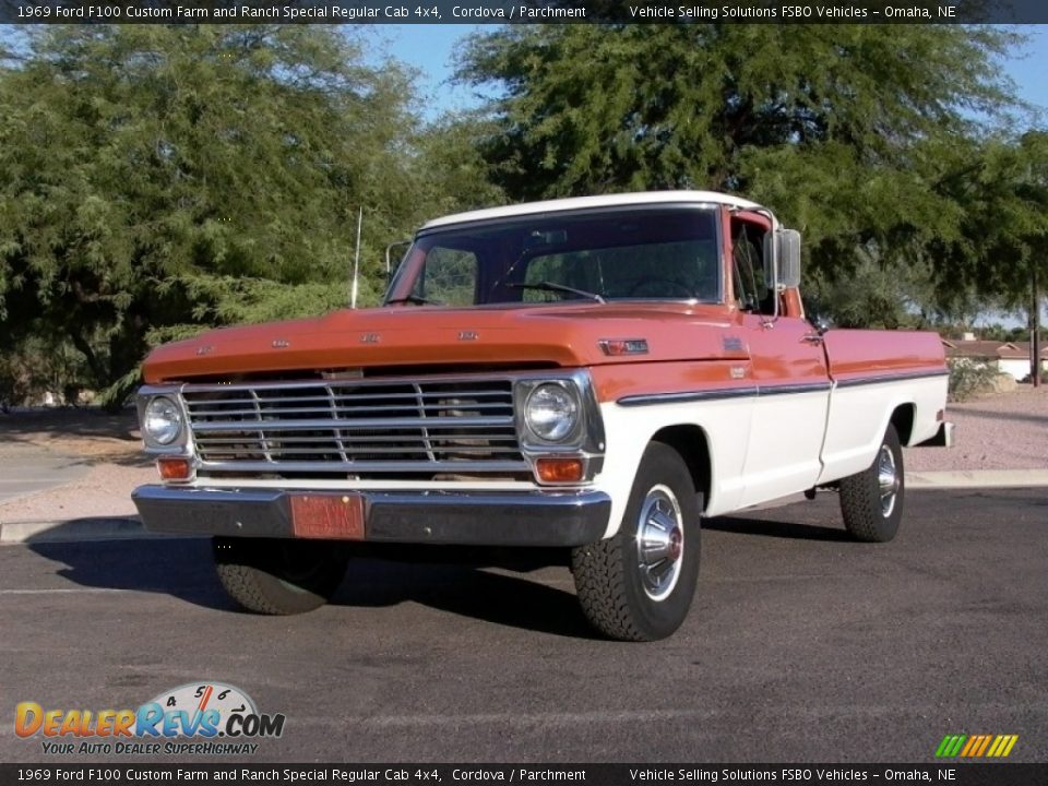 Front 3/4 View of 1969 Ford F100 Custom Farm and Ranch Special Regular Cab 4x4 Photo #1