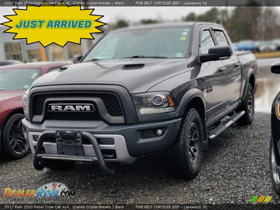 2017 Ram 1500 Rebel Crew Cab 4x4 Granite Crystal Metallic / Black Photo #1