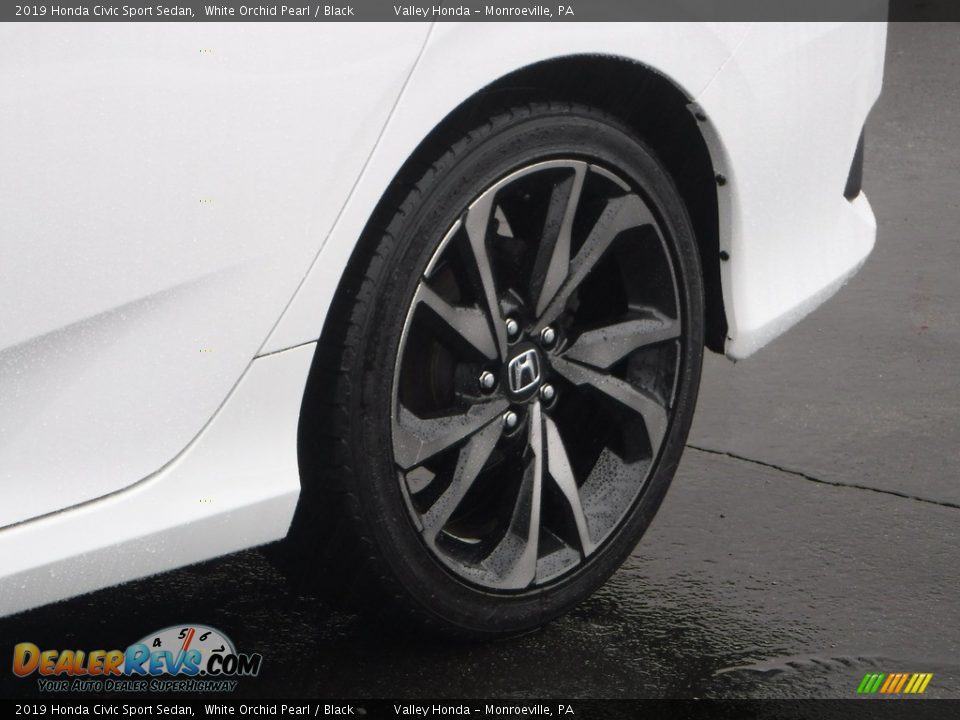 2019 Honda Civic Sport Sedan White Orchid Pearl / Black Photo #3