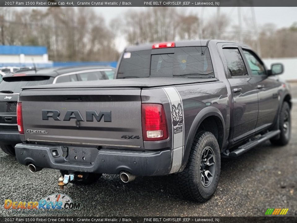 2017 Ram 1500 Rebel Crew Cab 4x4 Granite Crystal Metallic / Black Photo #3