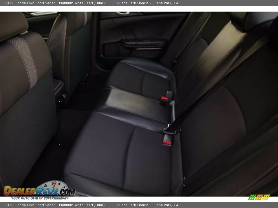 2019 Honda Civic Sport Sedan Platinum White Pearl / Black Photo #4