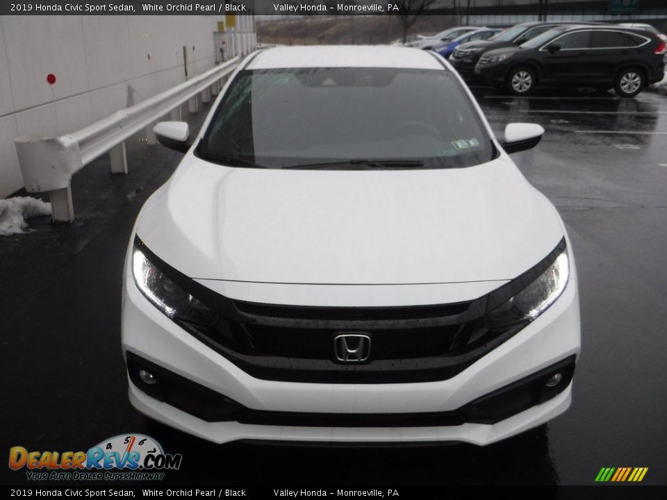 2019 Honda Civic Sport Sedan White Orchid Pearl / Black Photo #4