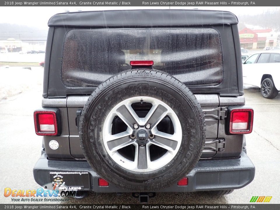 2018 Jeep Wrangler Unlimited Sahara 4x4 Granite Crystal Metallic / Black Photo #4