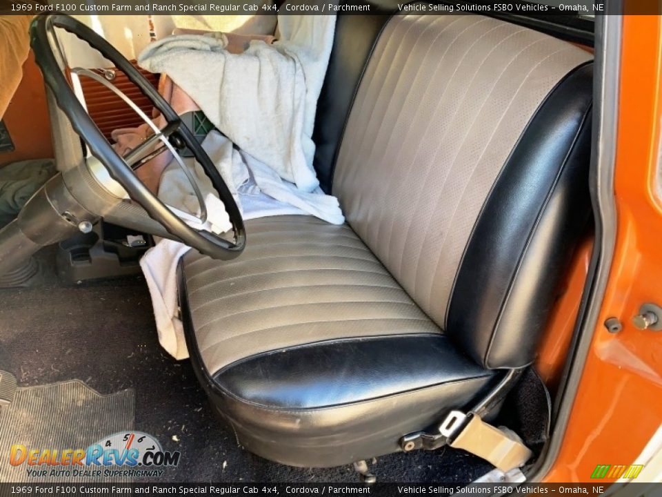 Parchment Interior - 1969 Ford F100 Custom Farm and Ranch Special Regular Cab 4x4 Photo #5