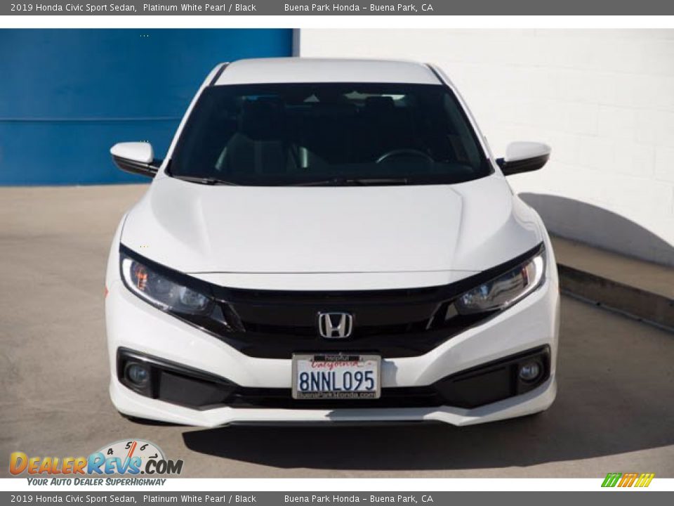 2019 Honda Civic Sport Sedan Platinum White Pearl / Black Photo #7