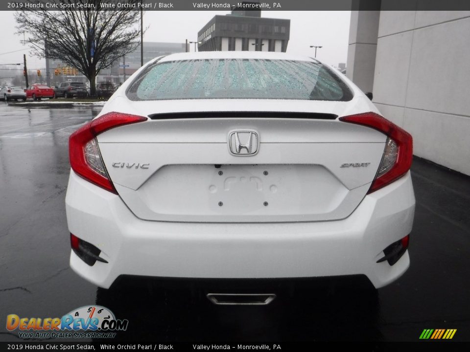2019 Honda Civic Sport Sedan White Orchid Pearl / Black Photo #8