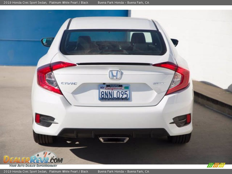 2019 Honda Civic Sport Sedan Platinum White Pearl / Black Photo #9