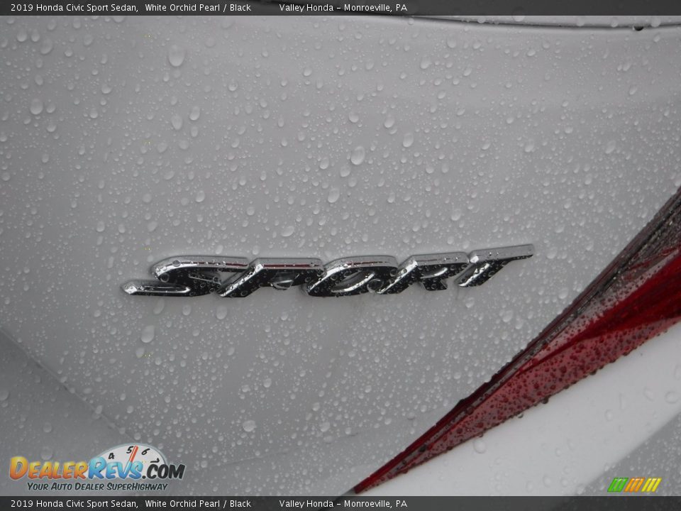 2019 Honda Civic Sport Sedan White Orchid Pearl / Black Photo #9