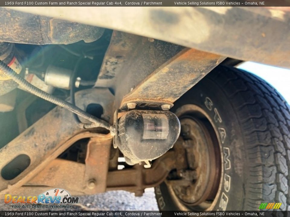 Undercarriage of 1969 Ford F100 Custom Farm and Ranch Special Regular Cab 4x4 Photo #9