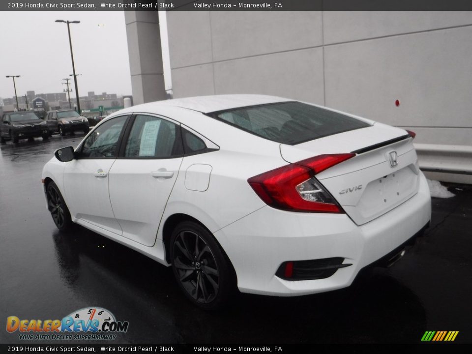 2019 Honda Civic Sport Sedan White Orchid Pearl / Black Photo #10