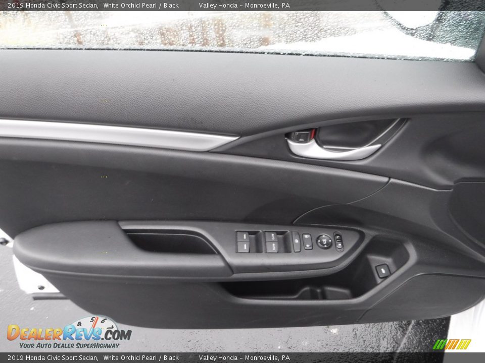 2019 Honda Civic Sport Sedan White Orchid Pearl / Black Photo #11
