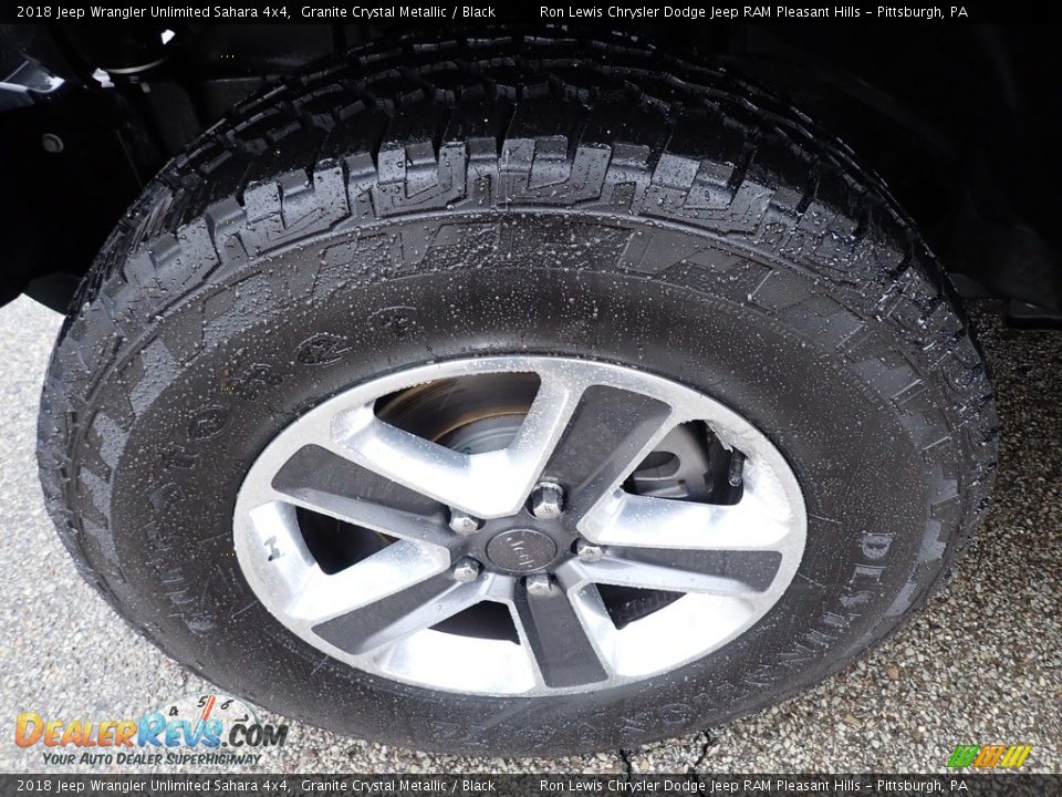 2018 Jeep Wrangler Unlimited Sahara 4x4 Granite Crystal Metallic / Black Photo #10