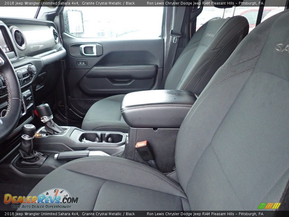 2018 Jeep Wrangler Unlimited Sahara 4x4 Granite Crystal Metallic / Black Photo #11