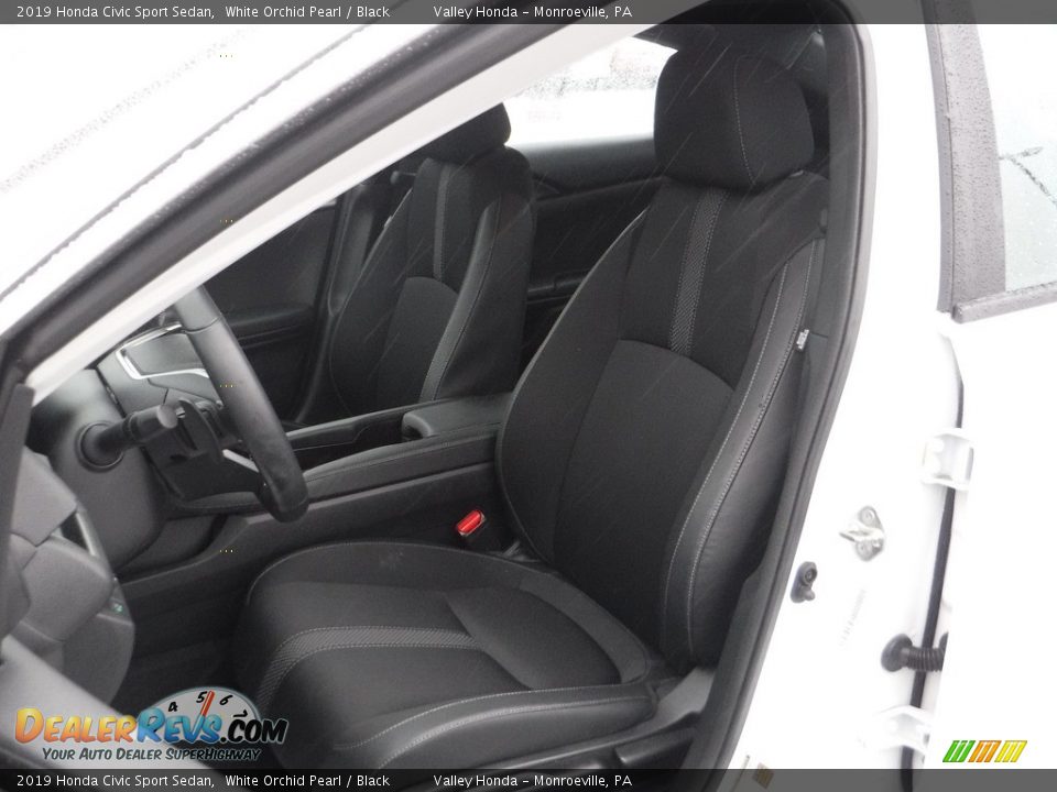 2019 Honda Civic Sport Sedan White Orchid Pearl / Black Photo #13
