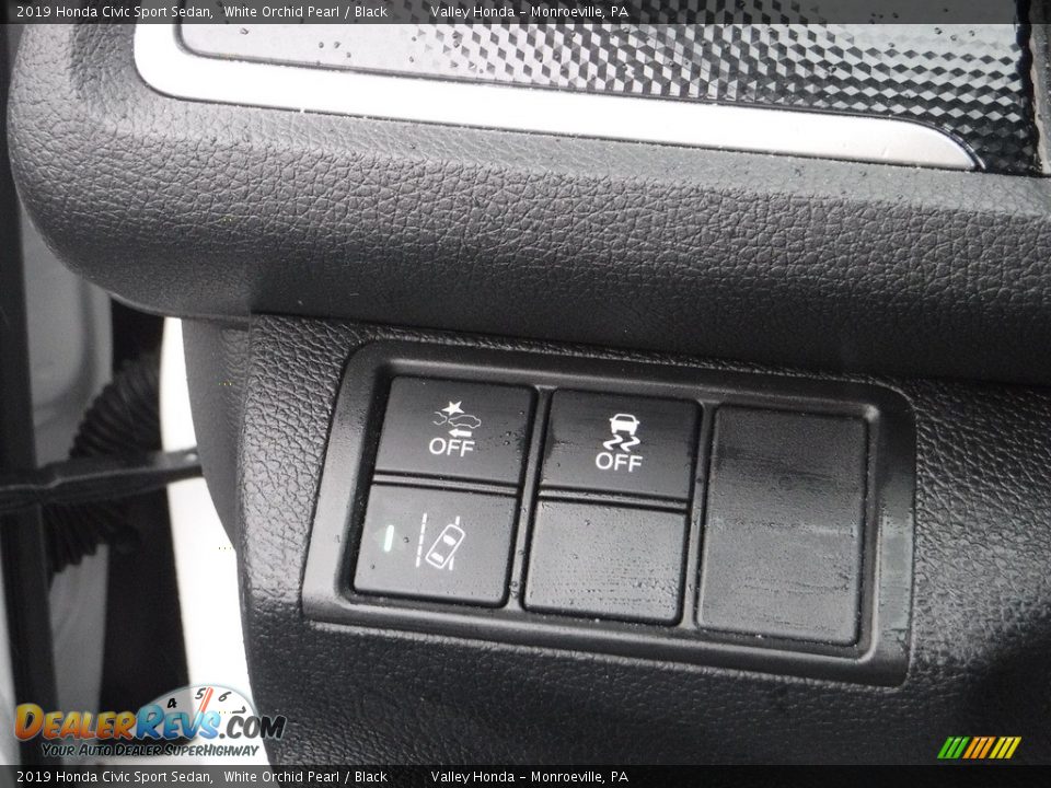 2019 Honda Civic Sport Sedan White Orchid Pearl / Black Photo #14