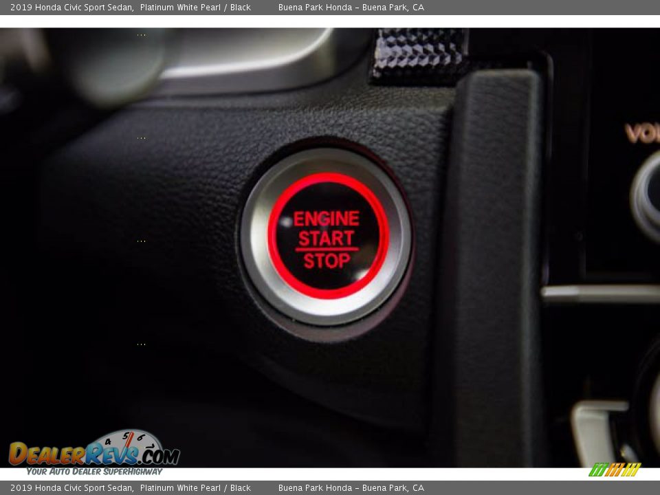 2019 Honda Civic Sport Sedan Platinum White Pearl / Black Photo #16
