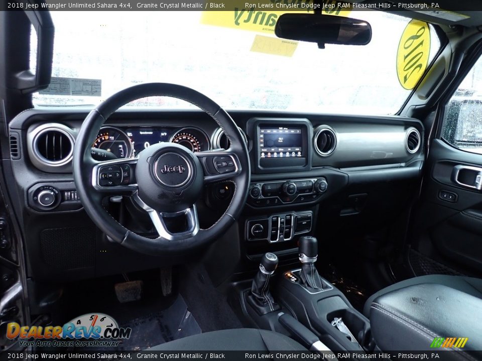2018 Jeep Wrangler Unlimited Sahara 4x4 Granite Crystal Metallic / Black Photo #13
