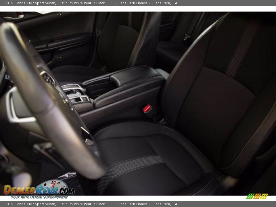 2019 Honda Civic Sport Sedan Platinum White Pearl / Black Photo #18