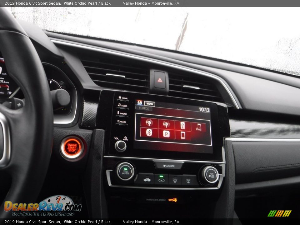2019 Honda Civic Sport Sedan White Orchid Pearl / Black Photo #16